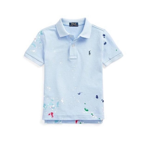 Polo Ralph Lauren Other - POLO Paint Splatter–Print Mesh Polo Shirt